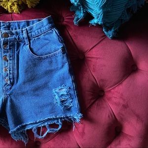 Vintage 90’s Bonjour Jeans Custom Cut Shorts